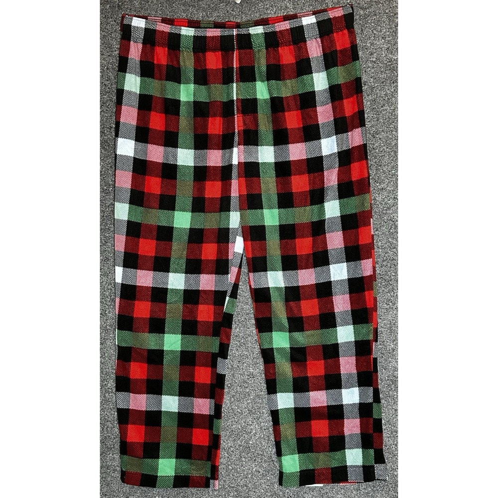Men's Holiday Christmas Fleece Pants- Size 2XL - Wondershop By Target Red/Gr/Blk
